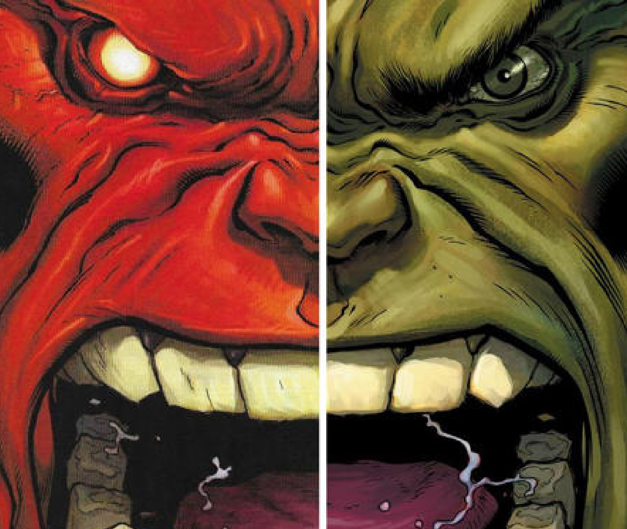 Red Hulk vs. Green Hulk