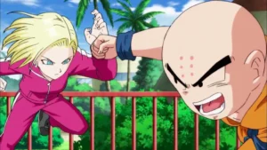 Krillin & A18 training