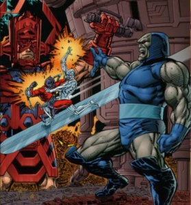 Darkseid vs. Galactus and Orion vs. Silver Surfer Darkseid vs. Galactus