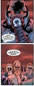 Mass under Darkseid's influence in final crisis Mass under Darkseid's influence in final crisis